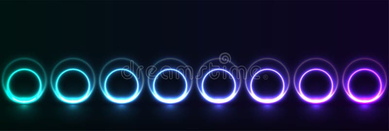 Glowing Neon Circles